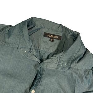 Murano Button Down Shirt 100% Cotton Long Sleeve Casual‎ Italian Mens Large